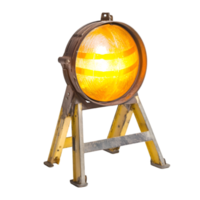 Construction barricade light isolated on transparent background png