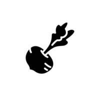 beetroot solid icon design good for web or mobile app vector