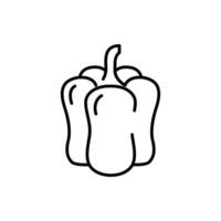 paprika thin outline icon design good for web or mobile app vector