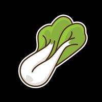 chinese cabbage colored icon design good for web or mobile app vector