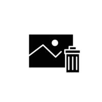 delete image solid icon design good for web or mobile app vector