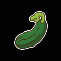 cucumber colored icon design good for web or mobile app vector