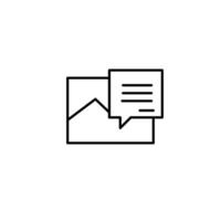 image information thin outline icon design good for web or mobile app vector