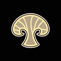 mushroom colored icon design good for web or mobile app vector