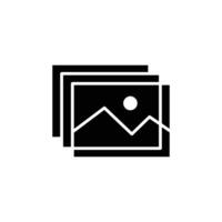 image galery solid icon design good for web or mobile app vector