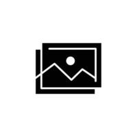 photo frame solid icon design good for web or mobile app vector