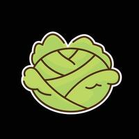 cabbage colored icon design good for web or mobile app vector