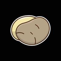 potato colored icon design good for web or mobile app vector