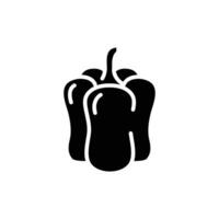 paprika solid icon design good for web or mobile app vector