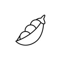peas thin outline icon design good for web or mobile app vector