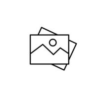 image galery thin outline icon design good for web or mobile app vector