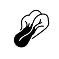 chinese cabbage solid icon design good for web or mobile app vector