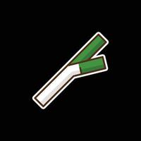 leek colored icon design good for web or mobile app vector