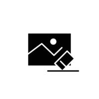 delete image solid icon design good for web or mobile app vector