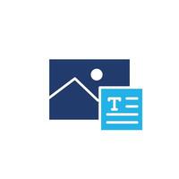 add text to image colored icon design good for web or mobile app vector