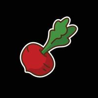 beetroot colored icon design good for web or mobile app vector