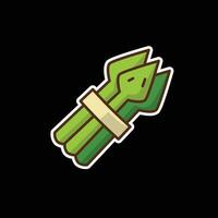 asparagus colored icon design good for web or mobile app vector