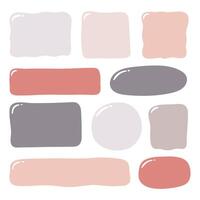 Minimalistic speech bubbles set. blank quote frames vector