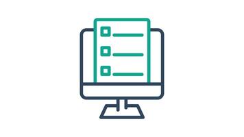 Online registration animated icon. suitable for user interface, provide visual feedback, etc. animated icon related to online course, education. video
