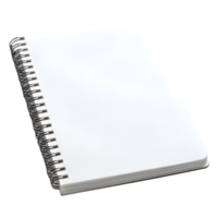 A white notebook with a spiral binding png