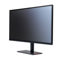 A monitor with a black screen on it png