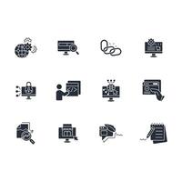 Website icon set..Editable stroke.linear style sign for use web design,logo.Symbol illustration. vector