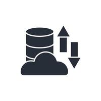hosting icon. .Editable stroke.linear style sign for use web design,logo.Symbol illustration. vector
