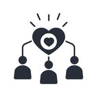 relationship icon. .Editable stroke.linear style sign for use web design,logo.Symbol illustration. vector