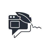 blog icon. .Editable stroke.linear style sign for use web design,logo.Symbol illustration. vector