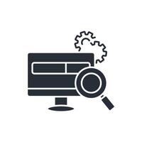 Search bar icon. .Editable stroke.linear style sign for use web design,logo.Symbol illustration. vector