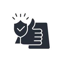 Trust icon. .Editable stroke.linear style sign for use web design,logo.Symbol illustration. vector
