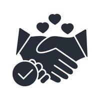 commitment icon. .Editable stroke.linear style sign for use web design,logo.Symbol illustration. vector
