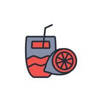 lemonade icon. .Editable stroke.linear style sign for use web design,logo.Symbol illustration. vector