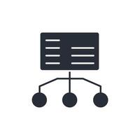 site map icon. .Editable stroke.linear style sign for use web design,logo.Symbol illustration. vector