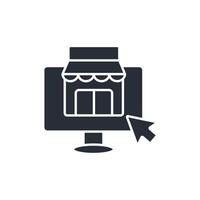 E-commerce icon. .Editable stroke.linear style sign for use web design,logo.Symbol illustration. vector
