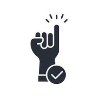 promise icon. .Editable stroke.linear style sign for use web design,logo.Symbol illustration. vector