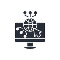 Website icon. .Editable stroke.linear style sign for use web design,logo.Symbol illustration. vector