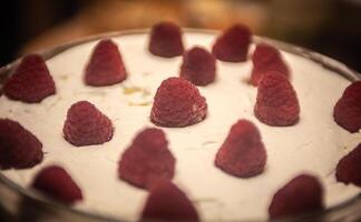 Top of A Raspberry Cake photo
