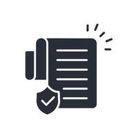 assurance icon. .Editable stroke.linear style sign for use web design,logo.Symbol illustration. vector