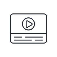 subtitles icon. .Editable stroke.linear style sign for use web design,logo.Symbol illustration. vector