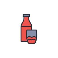 Milk icon. .Editable stroke.linear style sign for use web design,logo.Symbol illustration. vector