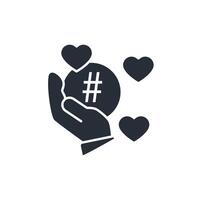 Social media icon. .Editable stroke.linear style sign for use web design,logo.Symbol illustration. vector