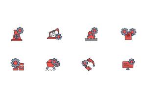 Engineering icon set..Editable stroke.linear style sign for use web design,logo.Symbol illustration. vector