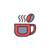 coffee icon. .Editable stroke.linear style sign for use web design,logo.Symbol illustration. vector