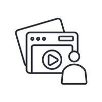 web icon. .Editable stroke.linear style sign for use web design,logo.Symbol illustration. vector