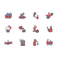 beauty and spa icon set..Editable stroke.linear style sign for use web design,logo.Symbol illustration. vector