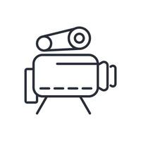 camera icon. .Editable stroke.linear style sign for use web design,logo.Symbol illustration. vector