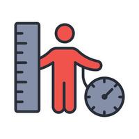 body mass index icon. .Editable stroke.linear style sign for use web design,logo.Symbol illustration. vector
