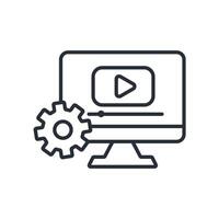 editing icon. .Editable stroke.linear style sign for use web design,logo.Symbol illustration. vector