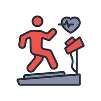 cardio icon. .Editable stroke.linear style sign for use web design,logo.Symbol illustration. vector